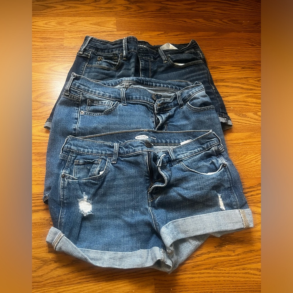 Three (3) Pair of Denim Shorts - Old Navy and Levi’s